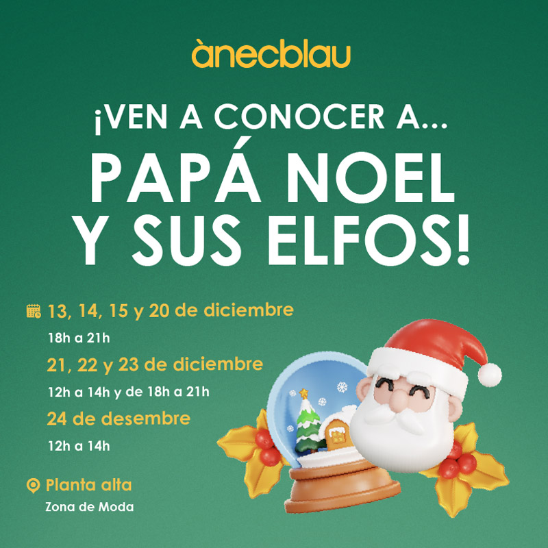 PAPÁ NOEL EN ÀNECBLAU